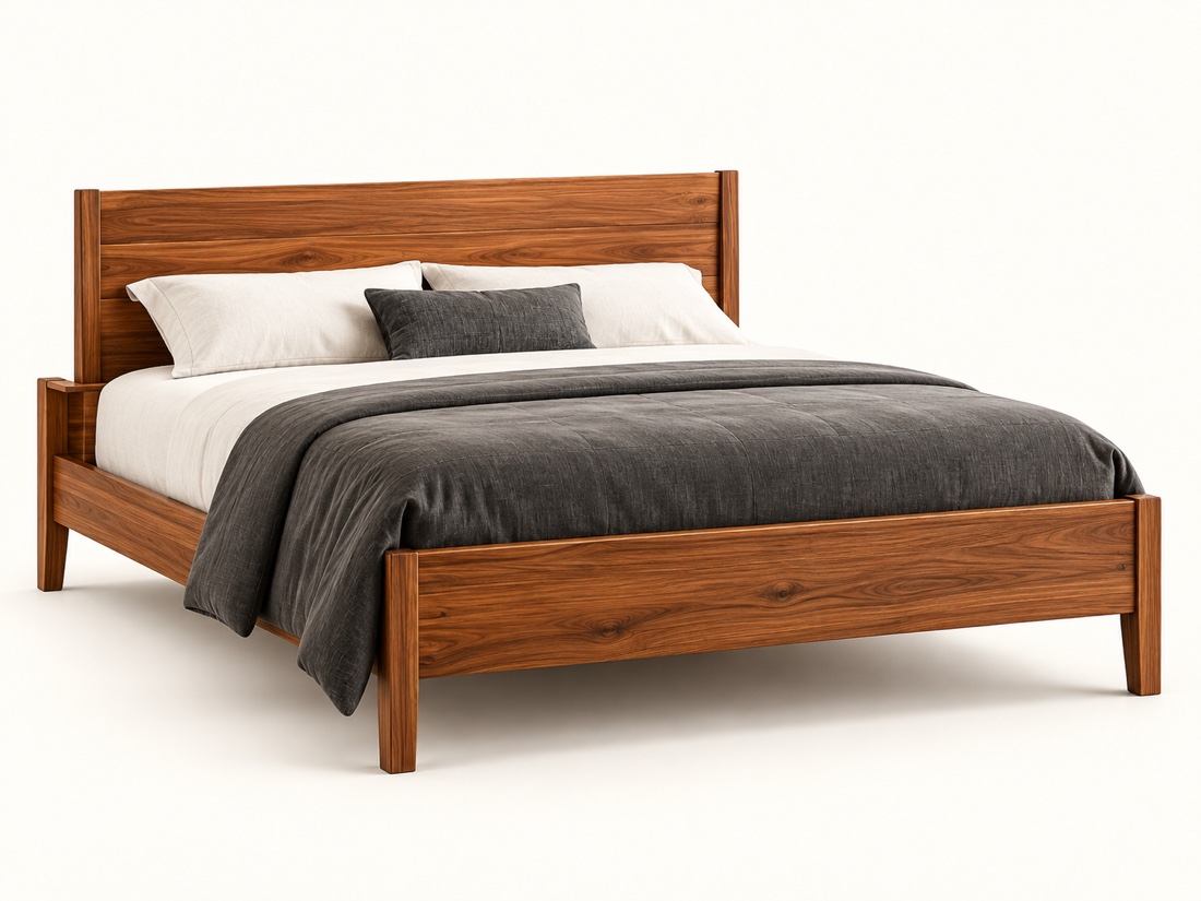 Queen wooden bed frame – 5 x 6.5 ft on rent