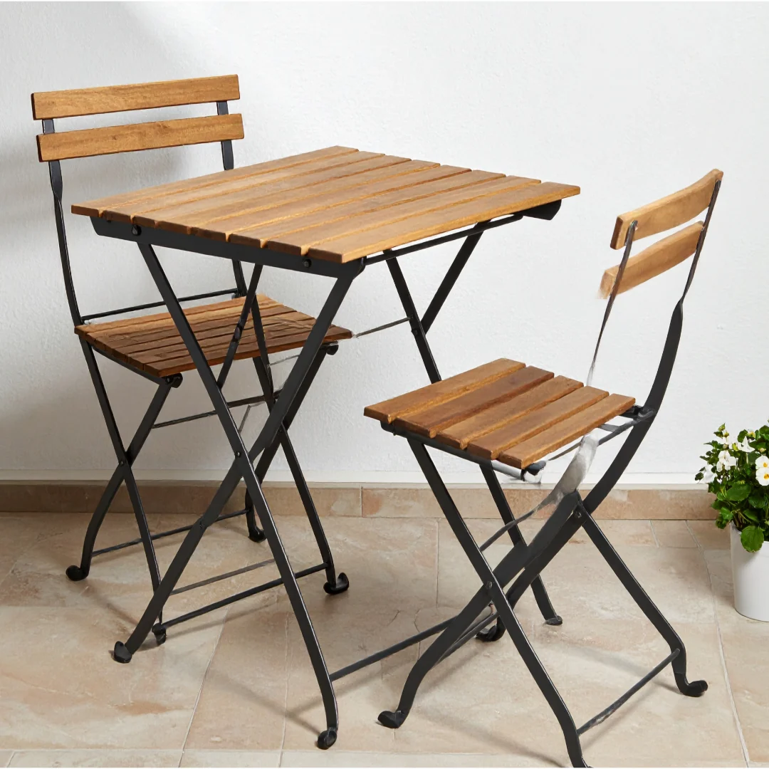 Balcony table and chairs – 2-seater on rent
