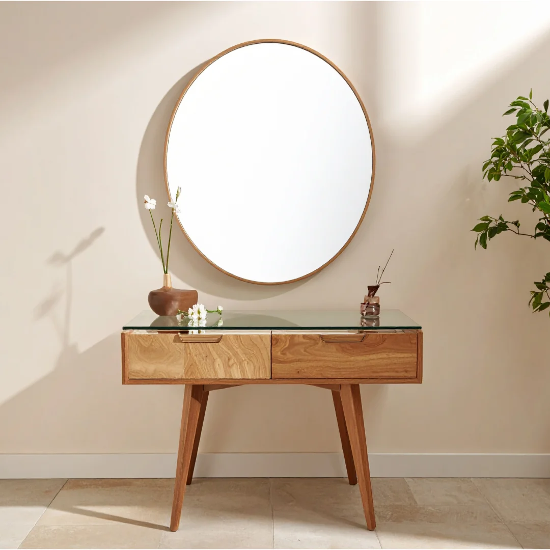 Dressing table with mirror – 90 cm